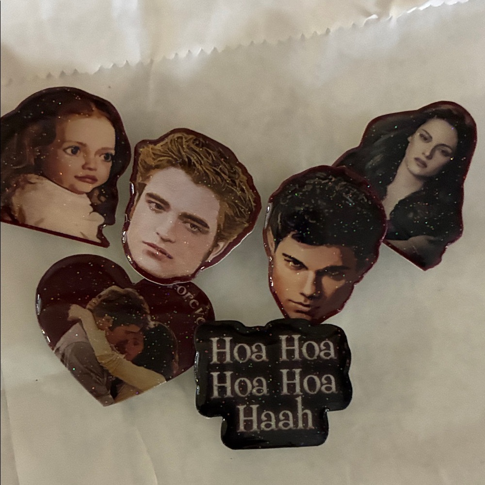 NWT CROCS Twilight Saga Character Set of 6 Jibbitz